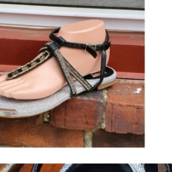 DV black/‎ silver Beaded sandals 7.5 - Picture 7 of 7